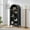 Black#0, variant on Living Room Cabinets A high arched storage cabinet with a lamp, a modern retro-style wooden storage cabinet with adjustable glass partitions, suitable for use as a multi-functional cabinet in kitchen