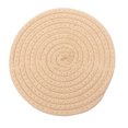 thumbnail image 1 of Cotton Drink Coaster, Handmade Round Drinking Cup Mat for Home Kitchen, 4.3", 1 of 8