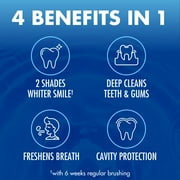 ARM & HAMMER Advance White Anticavity Whitening Toothpaste with Fluoride, Clean Mint, 6 oz, 2 Pack
