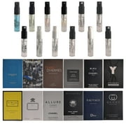 Men's Perfume Sampler 12pcs Sample Vials Designer Fragrance Samples for Men (Lot 12), 0.72 Fl Oz (Pack of 1)