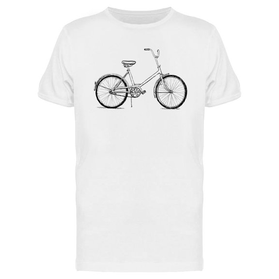 Old Bicycle Draw T-Shirt Men -Image by Shutterstock, Male XX-Large