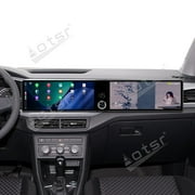 Aotsr Dual 12.3 inch for Volkswagen Tacqua 2020-2023 GPS Navigation Android 13 Car Radio CarPlay Multimedia Player Head Stereo Unit HD Screen