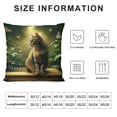 thumbnail image 5 of JRXY Cute Cat Butterfly Pillow Covers Lovely Cartoon Pattern Beige Background Throw Pillowcase for Home Decor White, 5 of 5