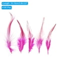 thumbnail image 2 of Uxcell Saddle Hackle Rooster Feathers 4-6", Rooster Feathers Loose Hackle Feather, Rose Red 100 Pcs, 2 of 6