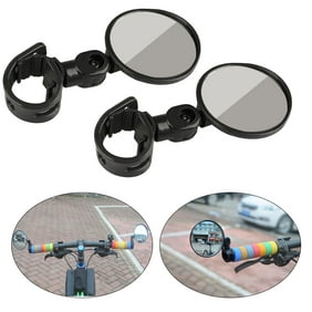 2PCS Bicycle Rear View Mirror, TSV Bike Mirror, Adjustable Rearview Mirror, Rotatable Rear-View Mirrors Handlebar Mounted Glass Mirror, Universal Rearview Mirror for Mountain Bike and Road Bike