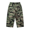 thumbnail image 6 of Women Wide Leg Shorts Camo Bermuda Long Jorts with Pockets Y2k Elastic Waist Cargo Baggy Boyfriend Loose Capris ( S), 6 of 6