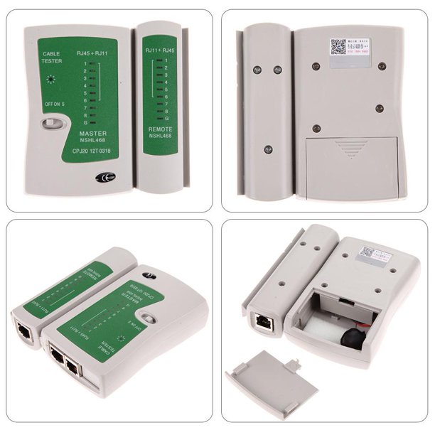 Kuymtek Probador de cables + crimpadora + 100 RJ45 CAT5 5e Conector Kit de herramientas de red Kuymtek 1td5ee1ne4wd6wm2