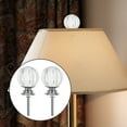 thumbnail image 6 of Crystal Curtain Finials Set Decorative Rods Acrylic Diamond Drapery Pole Ends, 6 of 6