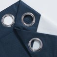 thumbnail image 7 of ZOPZO Thermal Insulated 100% Blackout Curtains, Navy Blue, 38W x 72L Inch, Energy Efficient Noise Reducing Drapes for Home Office, 2 Panels, 7 of 7