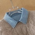 thumbnail image 2 of YEKEYI Denim Fake Collar Shirt Detachable,Versatile Accessories Dickey Collars Blouse Top for Women Girls Decorative Favors, 2 of 3