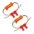 thumbnail image 1 of Riwesomey Paquete de 2 decodificadores de luz de circulación diurna universales para coche, lámpara de repuesto, resistencias de carga de Bombillas para automóviles Rojo, 1 of 6