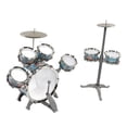 thumbnail image 3 of Kids Jazz Drum Set, 7 Drums Sound Educational Educational Educational Kit Drum Drum Kit Estructura Profesional Con taburetes Durante 3 Años Ariba, 3 of 7