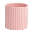 thumbnail image 1 of Pot de Fleurs en Céramique Rayé Succulent Excellent Rond Intérieur Jardinière Ronde Intérieur Surface Lisse Bonsaï Décoration Maison Cadeaux Rose, 1 of 9