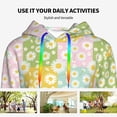 thumbnail image 6 of KLL Daisies Flowers for Womens Pullover Hoodie with Pocket Hooded Long Sleeve Shirts Sweatshirt for Women-XX-Large, 6 of 7