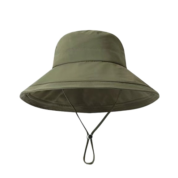 Voska Wide Brim Sun Hat for Men Women UV Protection Ventilated Summer Hats for Fishing Hiking Garden Beach Army Green