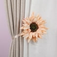 thumbnail image 4 of Visland 2PCS Artificial Sunflower Curtain Tieback Magnetic Curtain Tiebacks Flower Curtain Holder Curtain Holdbacks for Home Office Decoration, 4 of 7