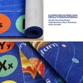 thumbnail image 6 of Kids Rug Outer Space Carpet for Playroom, ABC Educational Learning Area Rug, Non-Slip Solar System Road Play Play Rug for Kids Bedrooms, Classroom, Nursery Room Decor (Blue, 78.7X59 INCH), 6 of 8