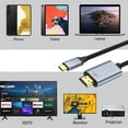 thumbnail image 3 of Fixdono USB C to 4K Display Adapter 10Ft, 4K@60Hz Resolution, Type C to 4K Display Adapter with MacBook Pro/Air 2019, iPad Pro 2020, Galaxy S20, Android, Etc, 3 of 9