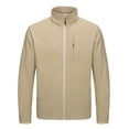 thumbnail image 2 of Little Donkey Andy Men's Lightweight Woven Jacket with Hood Windbreak Water Resistant Sun Protection Softshell Jacket For Runing Hiking Khaki 2XL, 2 of 7