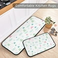 thumbnail image 5 of GZHJMY Christmas Tree Kitchen Mat - Cushioned Anti Fatigue Kitchen Rug Set of 2, Non Slip Waterproof Kitchen Mats for Kitchen, Laundry, Sink, Office 19.7"×27.6"+19.7"×47.2" Carpet Runner, 5 of 7