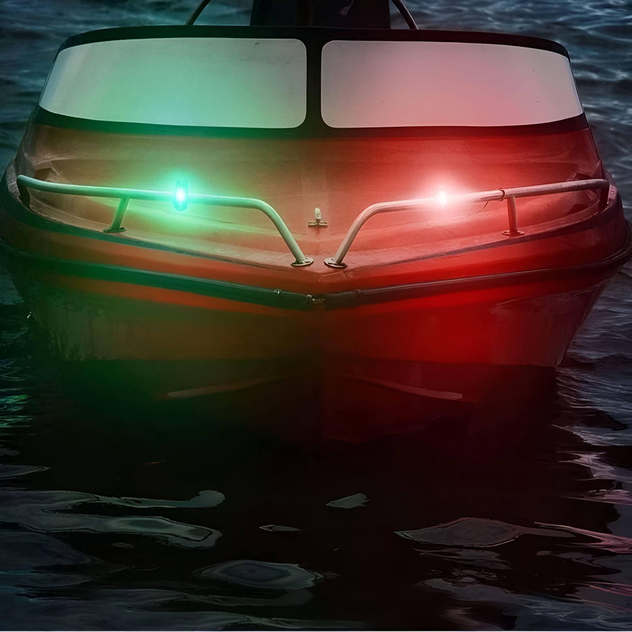 HIBIBUD 6Pcs Navigation Lights for Boats Kayak,Led Safety Light,3 Types Flashing Mode,Easy Clip-On Kit for Boat Bow,Stern,Mast,Paddles,Pontoon,Kayaking Accessories,12Pcs Extra Batteries