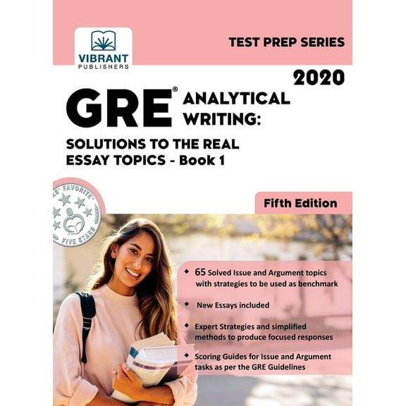 Test Prep: GRE Analytical Writing : Solutions to the Real Essay Topics - Book 1 (Series #20) (Edition 5) (Hardcover)
