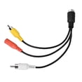 thumbnail image 4 of Cable de extensión para grabadora de vídeo de coche, cabezal de aire macho a AV macho, adaptador de Monitor hembra DC, 4 of 5