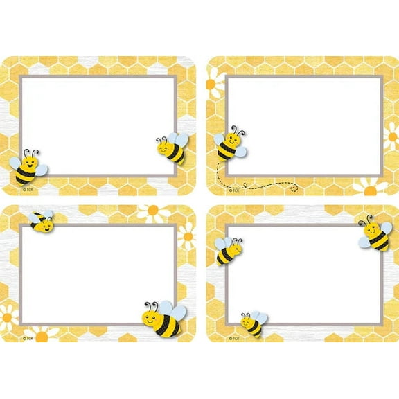 Buzzing Bees Name Tags/Labels - Multi-Pack [TCR6910]