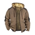 thumbnail image 1 of Veste à Capuche Doublée Chaude pour Homme avec Isolation Rembourrée pour Temps Froid, Confort et Style, 1 of 2