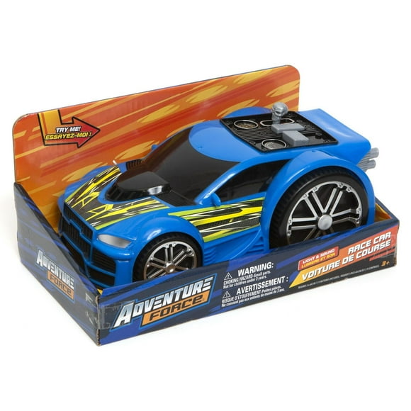 Super voiture de course accélérée - Bleu