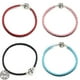 thumbnail image 2 of Sterling Silver 925 Silver Red Leather Cord Bracelet fit Original Charm Beads Simple Style DIY Fine Jewelry for Women, 2 of 4