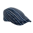 thumbnail image 4 of WITHMOONS Stripe Ivy Gatsby Hats - Newsboy Cabbie Cap - Hunting Driving Golf Adjustable LD31576 (Navy), 4 of 4