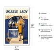 thumbnail image 2 of Ukulele Lady - Words by Gus Kahn Music by Richard A. Whiting - Vintage Hawaiian Sheet Music by Perrer c.1925 - Master Art Print (Unframed) 12in x 18in, 2 of 4