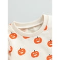thumbnail image 6 of Wassery Toddler Boys Girls Fall Outfits 6M 12M 18M 24M 3T Infant 2Pcs Halloween Clothes Set Pumpkin Print Crew Neck Long Sleeve Sweatshirts and Long Pants, 6 of 9