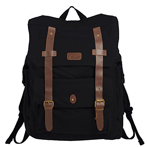 black canvas rucksack