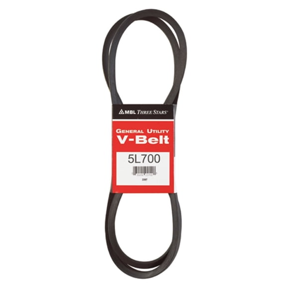 Cinturón trapezoidal MBL 5L700, sección de 5 L, 1,67 cm de ancho x 0,95 cm de alto, 178 cm