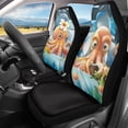 thumbnail image 2 of chaqlin Car Seat Covers Front Seat Only Funny Capybara Bucket Seat Cover Car Accessories Universal fit for Most Vehicles, 2 of 7