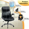 thumbnail image 7 of AFO High-Back Ergonomic Office Chair with Flip-Up Arms and PU Leather,Swivel Computer Desk Chair for Office or Home,Black, 7 of 7