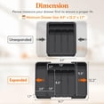 thumbnail image 2 of Organizador de cajones para cubiertos Lifewit, expandible, sin BPA, negro, 2 of 8