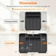 thumbnail image 2 of Organizador de cajones para cubiertos Lifewit, expandible, sin BPA, negro, 2 of 8