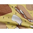 thumbnail image 4 of oneOone Rayon Medium Yellow Fabric Food Fabric For Sewing Printed Craft Fabric By The Yard 56 Inch Wide, 4 of 4