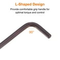 thumbnail image 6 of 4pcs Ball End Hex Key Wrench 5mm L-Shape Long Arm Metric Wrenches, Red, 6 of 8