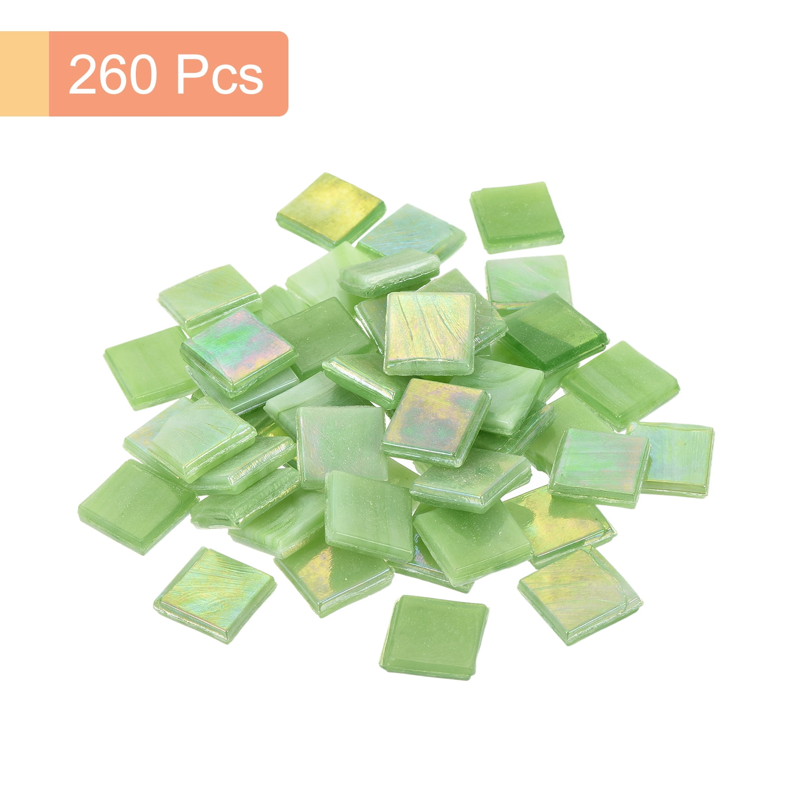 Uxcell 260Pcs Mosaic Tiles, Micro Glass Tiny Mini Mosaic Tile DIY Hobbies Handmade Crystal Free Stone Pale Navy Blue