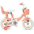 thumbnail image 4 of Glerc Maggie 12 inch Kids Girls Bike for Ages 2-4 Years Child, Peach, 4 of 10