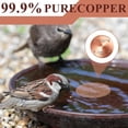 thumbnail image 3 of 4 Pcs Copper Disc for Bird Bath 0.6mm Thick Reinforced 99.99% Pure Copper Bird Bath Purification Disk with 4 Point Support for Birdbath Cleaner, 4 Inch in Diameter, 3 of 5