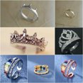 thumbnail image 2 of EOEMY 925 Silver Crown Cubic Zirconia Ring Women Wedding Rings Jewelry Gifts Size 6-10-#2-7, 2 of 7
