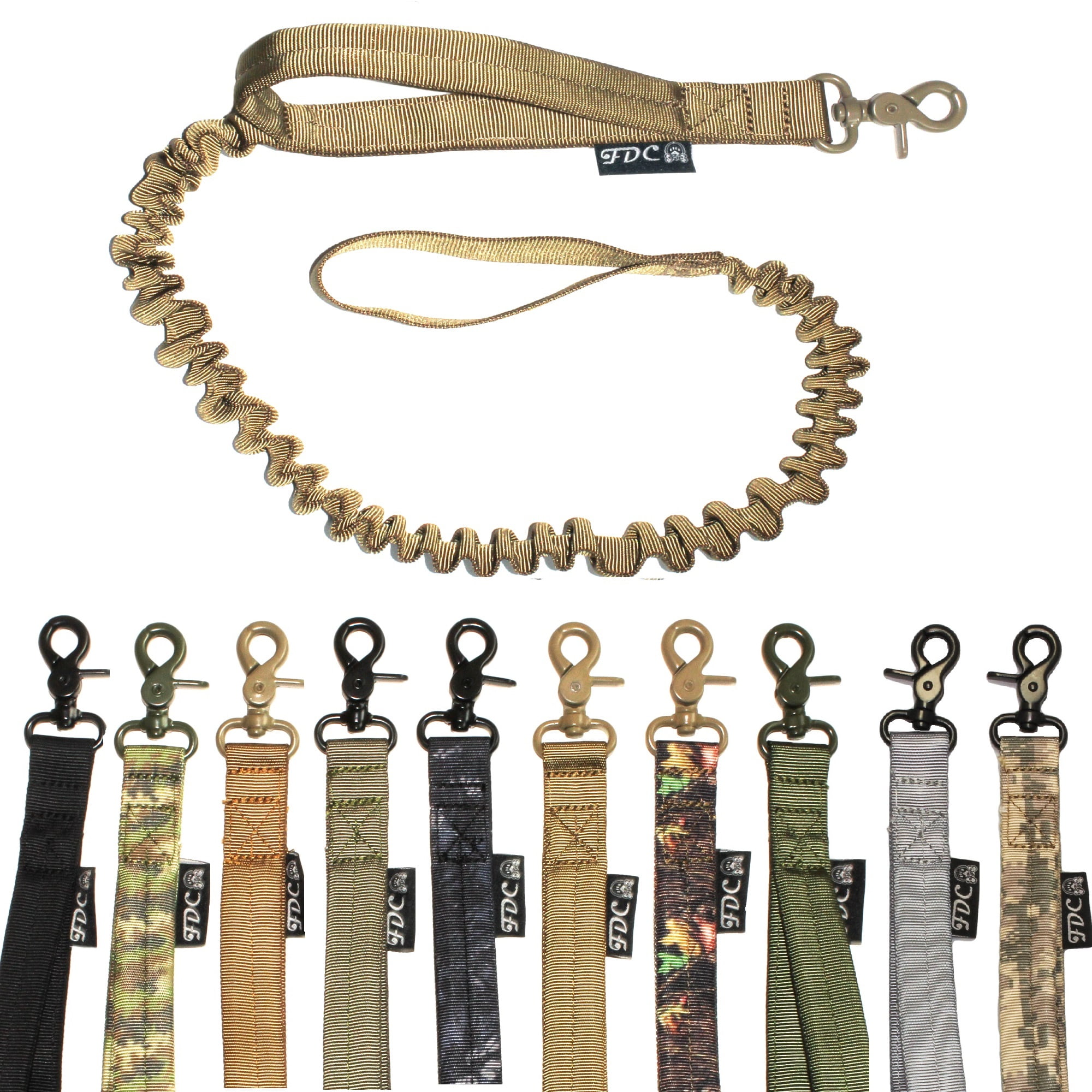 SET of Tactical COLLAR and LEASH Dog Military Army HEAVY DUTY Traning with HANDLE Width 1.5in Plastic Buckle  XL: Neck 16" - 20"