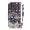 thumbnail image 2 of Case for Motorola Moto E7 Plus Cover Magnetic 3D Pattern Wallet Flip Case With Strap - Grey cat, 2 of 5