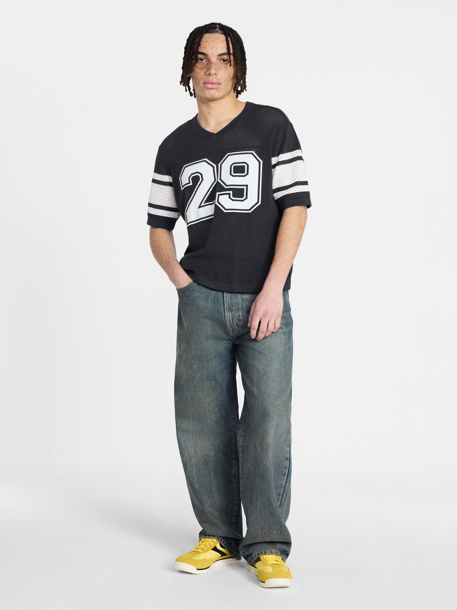 No Boundaries Baggy Fit Jeans, 100% Cotton 14 oz Denim, Men's 28x30-40x32