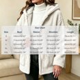 thumbnail image 3 of Fewfanhot Womens Clothes Fleece Sherpa Fuzzy Winter Warm Coat Hooded with Pockets Zip-Up Casual Top, 3 of 7